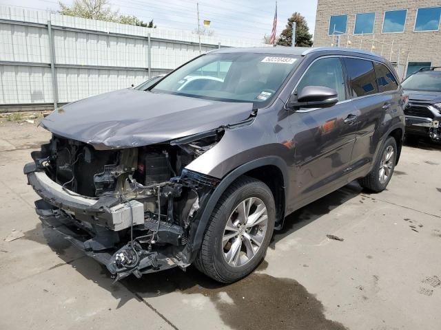 5TDJKRFH8ES035907 - 2014 TOYOTA HIGHLANDER XLE Grafit foto 1