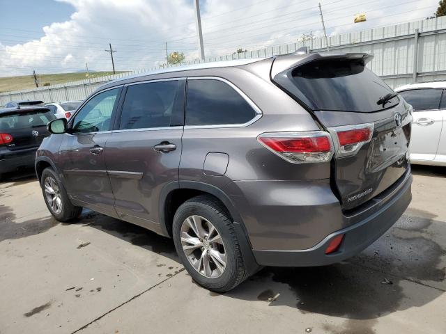 5TDJKRFH8ES035907 - 2014 TOYOTA HIGHLANDER XLE Grafit foto 2