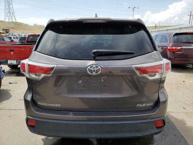 5TDJKRFH8ES035907 - 2014 TOYOTA HIGHLANDER XLE Grafit foto 6