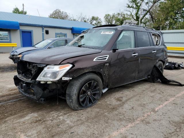 JN8AY2NE7J9731099 - 2018 NISSAN ARMADA PLATINUM BROWN photo 1