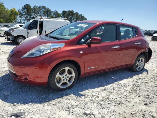 JN1AZ0CP3CT016718 - 2012 NISSAN LEAF SV RED photo 1