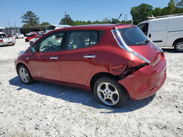 JN1AZ0CP3CT016718 - 2012 NISSAN LEAF SV RED photo 2