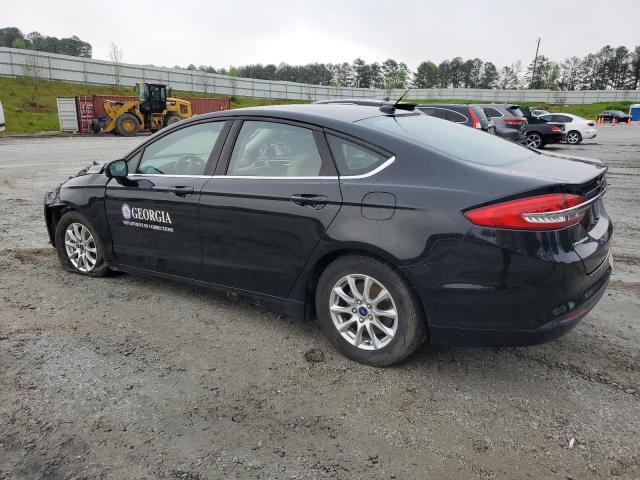 3FA6P0G71HR259686 - 2017 FORD FUSION S BLACK photo 2