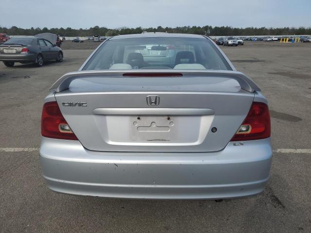 1HGEM22531L043747 - 2001 HONDA CIVIC LX SILVER photo 6