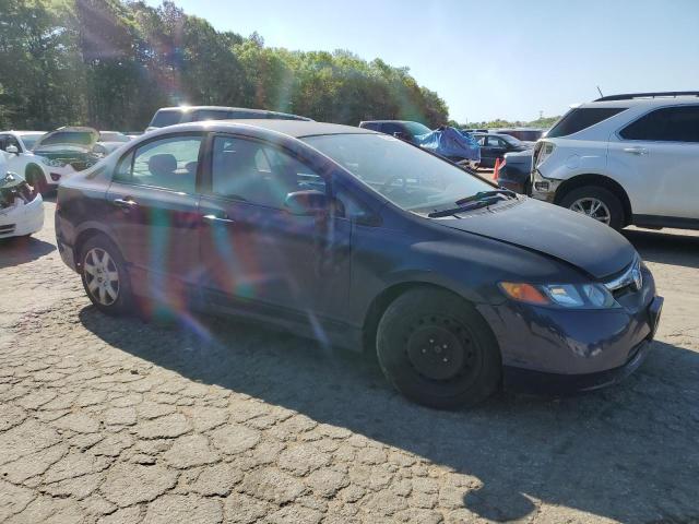 1HGFA165X8L046883 - 2008 HONDA CIVIC LX BLUE photo 4