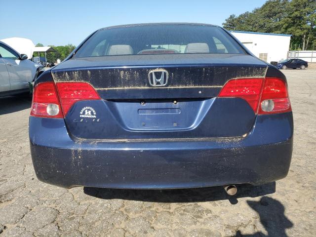 1HGFA165X8L046883 - 2008 HONDA CIVIC LX BLUE photo 6