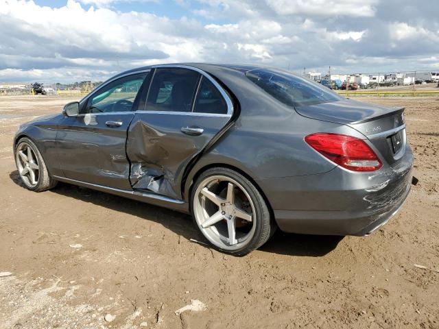 55SWF4JB3JU242105 - 2018 MERCEDES-BENZ C 300 GRAY photo 2