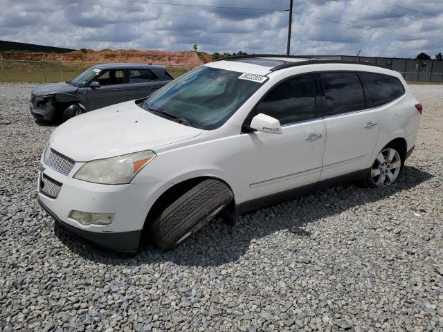 1GNKRLED5BJ349557 - 2011 CHEVROLET TRAVERSE LTZ WHITE photo 1