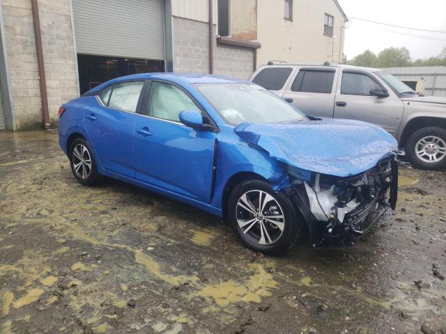 3N1AB8CV2NY315533 - 2022 NISSAN SENTRA SV BLUE photo 4