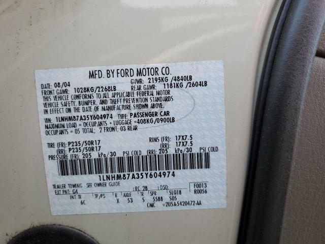 1LNHM87A35Y604974 - 2005 LINCOLN LS 灰色 照片 12