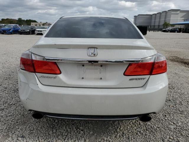 1HGCR2F59DA253420 - 2013 HONDA ACCORD SPORT WHITE photo 6