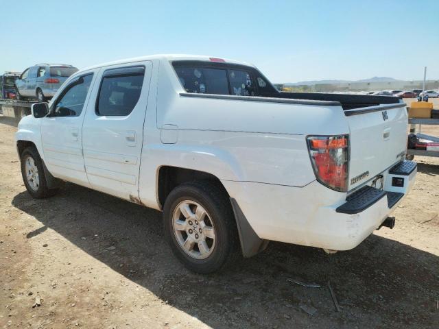 2HJYK16567H514779 - 2007 HONDA RIDGELINE RTL WHITE photo 2