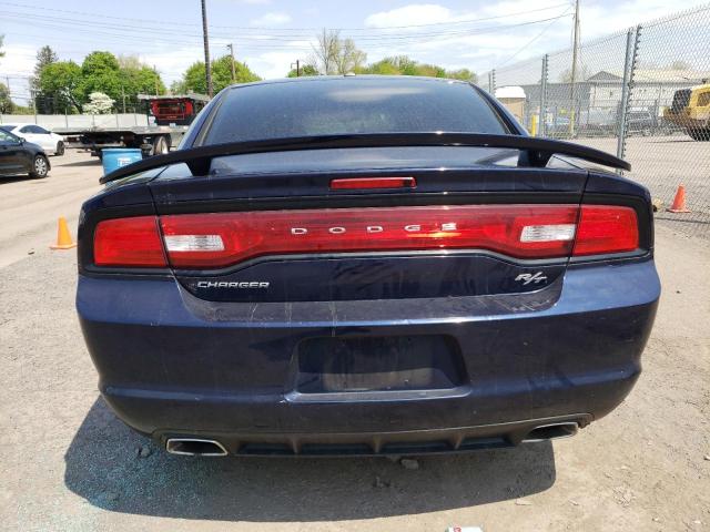 2C3CDXCT8EH134939 - 2014 DODGE CHARGER R/T BLUE photo 6