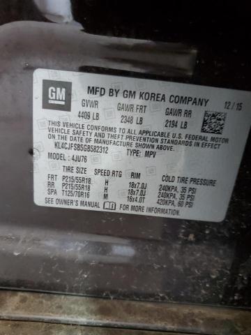 KL4CJFSB5GB582312 - 2016 BUICK ENCORE CONVENIENCE 勃艮第红 照片 14