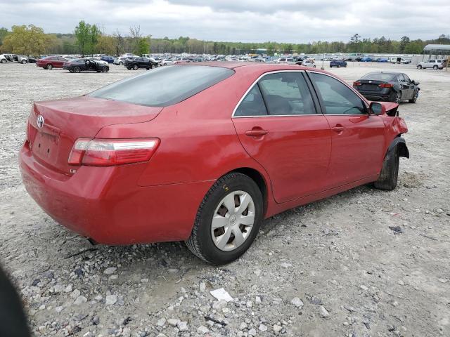 4T1BE46K27U089319 - 2007 TOYOTA CAMRY CE RED photo 3