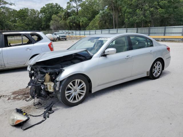 KMHGC4DD4DU221119 - 2013 HYUNDAI GENESIS 3.8L SILVER photo 1