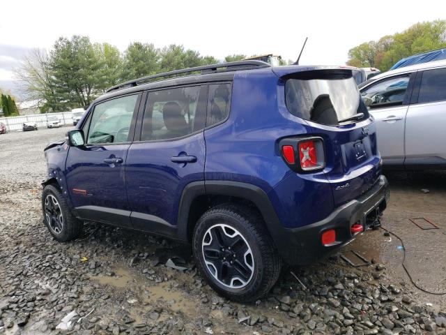 ZACCJBCT1GPE35982 - 2016 JEEP RENEGADE TRAILHAWK BLUE photo 2