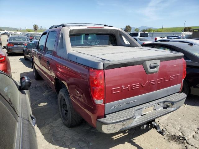 3GNEC12T74G288635 - 2004 CHEVROLET AVALANCHE C1500 MAROON photo 2