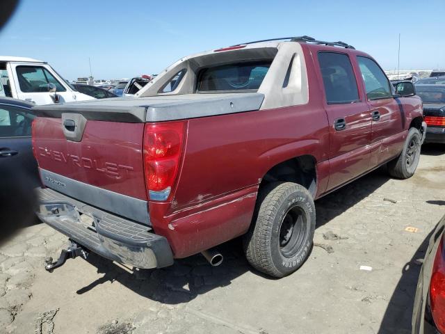 3GNEC12T74G288635 - 2004 CHEVROLET AVALANCHE C1500 MAROON photo 3