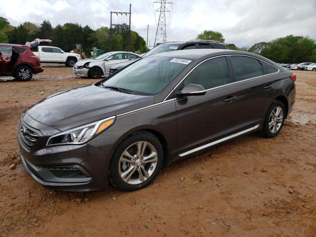 5NPE34AF6HH482320 - 2017 HYUNDAI SONATA SPORT BROWN photo 1