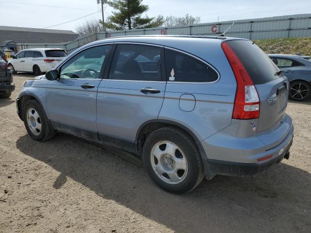 5J6RE4H32AL011199 - 2010 HONDA CR-V LX TURQUOISE photo 2