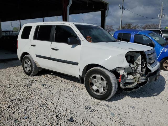 5FNYF38219B010558 - 2009 HONDA PILOT LX WHITE photo 4