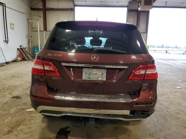 4JGDA5HB2DA116698 - 2013 MERCEDES-BENZ ML 350 4MATIC BURGUNDY photo 6