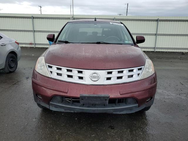 JN8AZ08W75W443239 - 2005 NISSAN MURANO SL MAROON photo 5