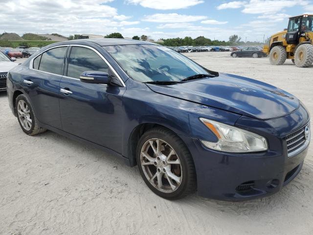 1N4AA5AP7EC470662 - 2014 NISSAN MAXIMA S BLUE photo 4