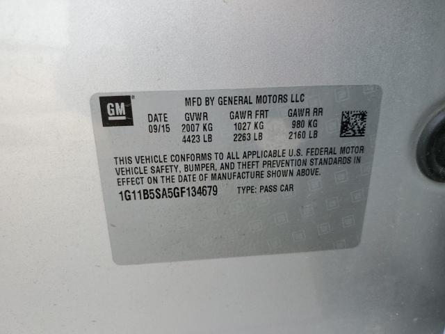 1G11B5SA5GF134679 - 2016 CHEVROLET MALIBU LIM LS SILVER photo 12