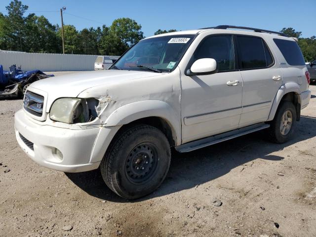 5TDZT38A92S090214 - 2002 TOYOTA SEQUOIA LIMITED WHITE photo 1