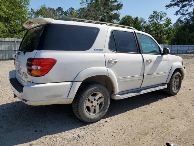 5TDZT38A92S090214 - 2002 TOYOTA SEQUOIA LIMITED WHITE photo 3