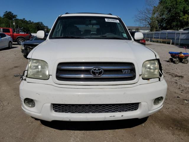 5TDZT38A92S090214 - 2002 TOYOTA SEQUOIA LIMITED WHITE photo 5