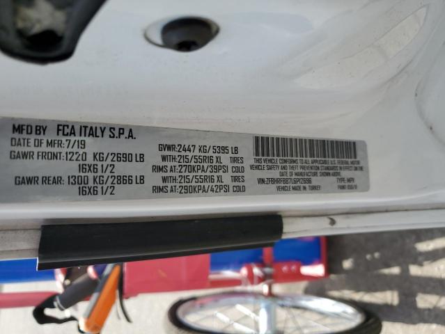 ZFBHRFBB7L6P12696 - 2020 RAM PROMASTER SLT Blanc photo 14