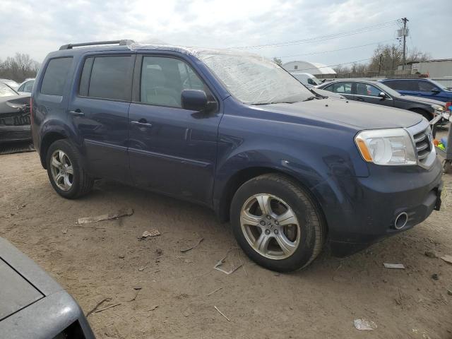 5FNYF4H55DB018056 - 2013 HONDA PILOT EXL BLUE photo 4