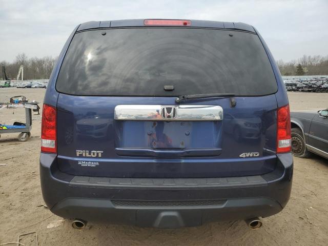 5FNYF4H55DB018056 - 2013 HONDA PILOT EXL BLUE photo 6