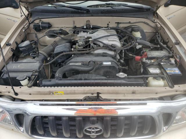 5TEGN92NX2Z085915 - 2002 TOYOTA TACOMA DOUBLE CAB PRERUNNER GOLD photo 11