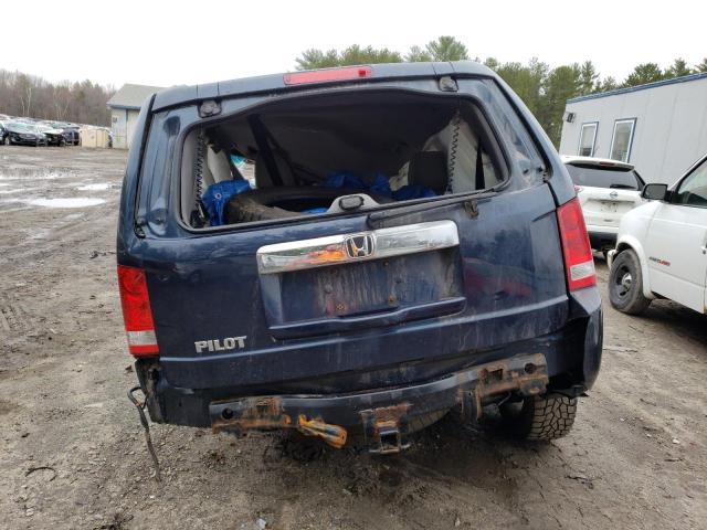 5FNYF3H52CB003202 - 2012 HONDA PILOT EXL BLUE photo 6