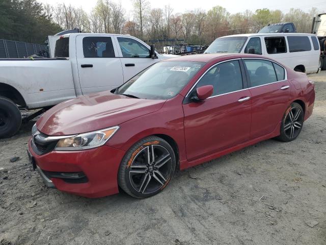 1HGCR2F10HA256516 - 2017 HONDA ACCORD SPORT SPECIAL EDITION RED photo 1