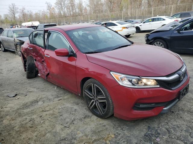 1HGCR2F10HA256516 - 2017 HONDA ACCORD SPORT SPECIAL EDITION RED photo 4