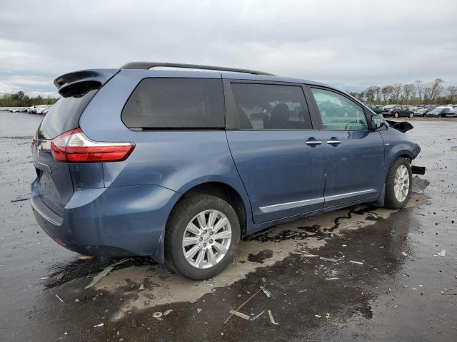 5TDDZ3DCXHS176754 - 2017 TOYOTA SIENNA XLE BLUE photo 3