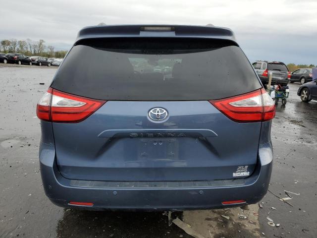 5TDDZ3DCXHS176754 - 2017 TOYOTA SIENNA XLE BLUE photo 6