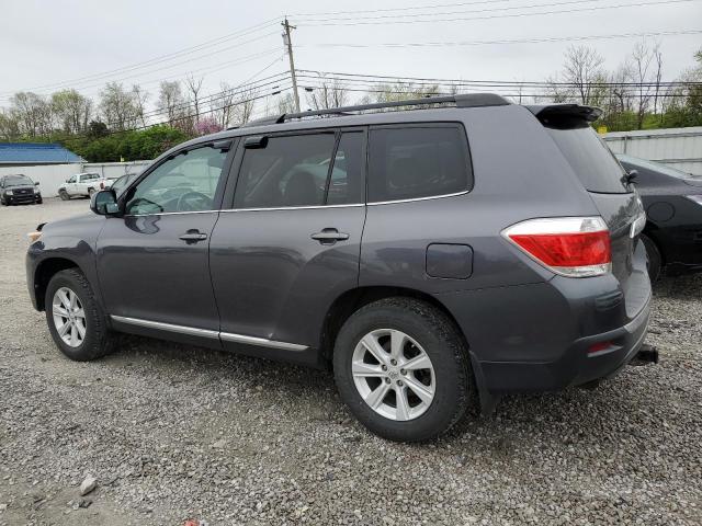 5TDZK3EH6CS080391 - 2012 TOYOTA HIGHLANDER BASE GRAY photo 2