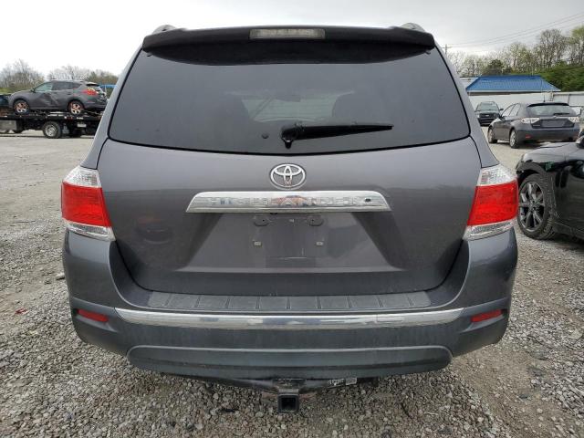 5TDZK3EH6CS080391 - 2012 TOYOTA HIGHLANDER BASE GRAY photo 6