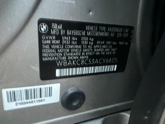 WBAKC8C53ACY68125 - 2010 BMW 750 LI XDRIVE BEIGE photo 10