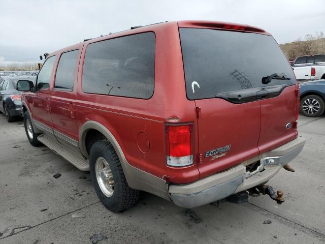 1FMNU42L9YEC00099 - 2000 FORD EXCURSION LIMITED RED photo 2