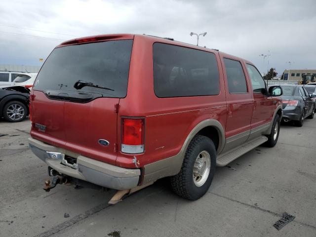 1FMNU42L9YEC00099 - 2000 FORD EXCURSION LIMITED RED photo 3