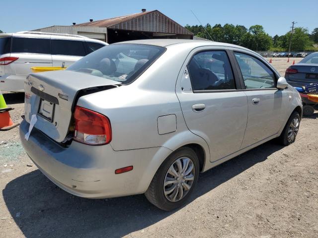 KL1TD52645B307531 - 2005 CHEVROLET AVEO BASE SILVER photo 3
