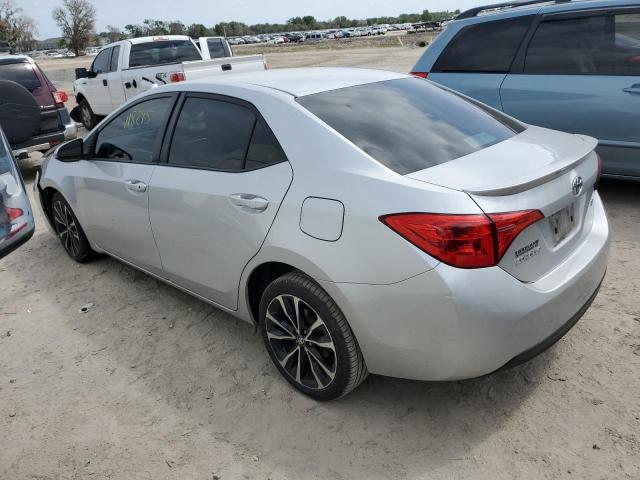 5YFBURHE2HP614390 - 2017 TOYOTA COROLLA L SILVER photo 2