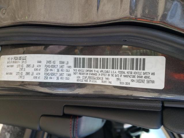 1C4PJMBS3GW183418 - 2016 JEEP CHEROKEE TRAILHAWK GRAY photo 13